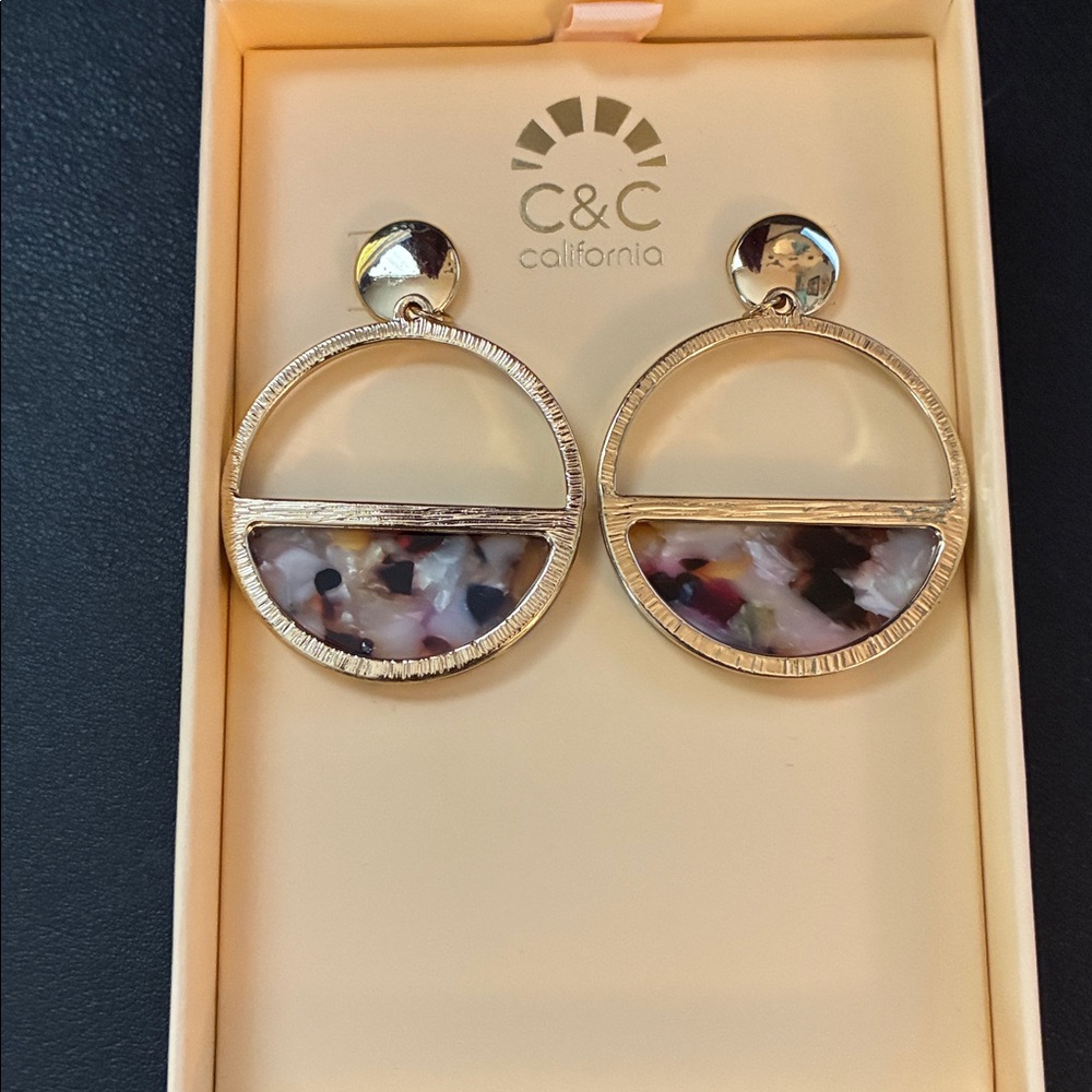 C&C California Gold and Multicolor Earrings